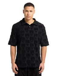 Carlo Colucci Poloshirt Schwarz/Hellblau