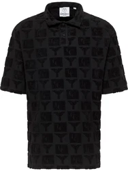 Carlo Colucci Poloshirt Schwarz/Hellblau