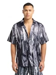Carlo Colucci Hemd Blau/Schwarz/Grau Carlo Colucci Hemd Blau/Schwarz/Grau