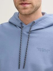 TOM TAILOR Sweatshirt Hoodie Hellblau/Blau/Grau