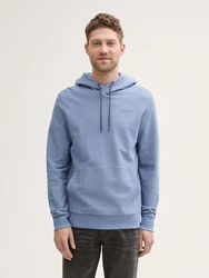 TOM TAILOR Sweatshirt Hoodie Hellblau/Blau/Grau