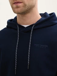 TOM TAILOR Sweatshirt Hoodie Dunkelblau/Hellblau/Blau