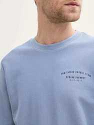 TOM TAILOR Sweatshirt Hellblau/Grau/Blau