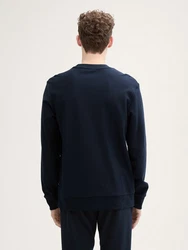 TOM TAILOR Sweatshirt Dunkelblau/Blau