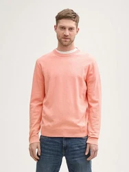 TOM TAILOR Strickpullover Basic Orange/Rosa