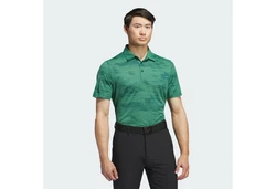 adidas Performance Poloshirt ULTIMATE365 TEXTURED STRIPE Grün/Dunkelgrün