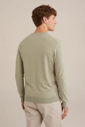 WE Fashion Sweater Khaki/Hellgrün