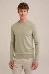 WE Fashion Sweater Khaki/Hellgrün