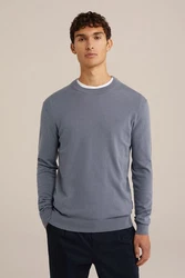 WE Fashion Sweater Grau/Blau/Dunkelblau/Hellblau