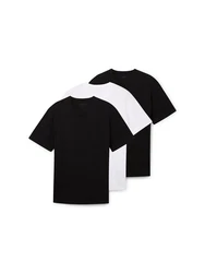 TOM TAILOR T-Shirt Basic T-Shirts  Schwarz