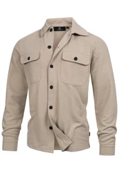 Indicode Langarmhemd INNello Beige/Khaki