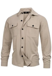 Indicode Langarmhemd INNello Beige/Khaki
