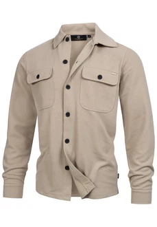 Indicode Langarmhemd INNello Beige/Khaki