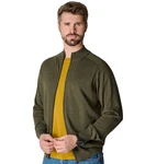CASAMODA Strickjacke Uni Dunkelgrün/Grün/Khaki