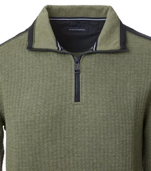 CASAMODA Sweatshirt Sweattroyer uni grün