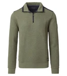 CASAMODA Sweatshirt Sweattroyer uni grün