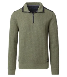 CASAMODA Sweatshirt Sweattroyer uni grün