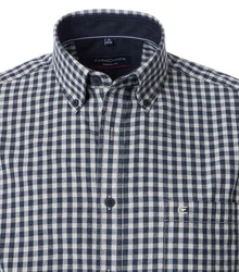 CASAMODA Langarmhemd Casual Fit Hellblau/Rot/Grau/Blau