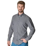 CASAMODA Langarmhemd Casual Fit Hellblau/Rot/Grau/Blau