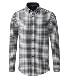 CASAMODA Langarmhemd Casual Fit Dunkelgrün