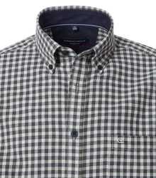 CASAMODA Langarmhemd Casual Fit Dunkelgrün