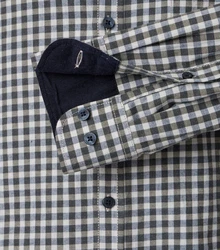 CASAMODA Langarmhemd Casual Fit Dunkelgrün