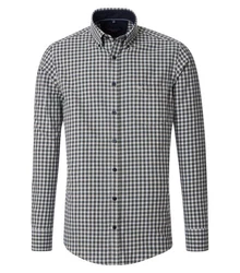 CASAMODA Langarmhemd Casual Fit Dunkelgrün