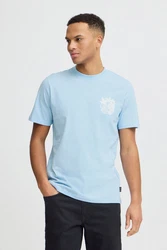 Blend T-Shirt BLEND BHJAFON Blau/Hellblau