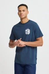 Blend T-Shirt BLEND BHJAFON Blau/Dunkelblau/Hellblau