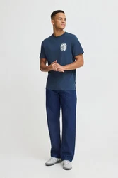 Blend T-Shirt BLEND BHJAFON Blau/Dunkelblau/Hellblau