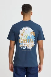 Blend T-Shirt BLEND BHJAFON Blau/Dunkelblau/Hellblau