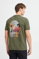 Blend T-Shirt BLEND BHJAFON Dunkelgrün/Khaki/Grün