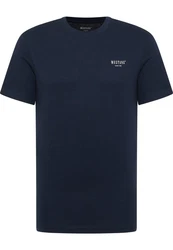MUSTANG Kurzarmshirt Style Austin Dunkelblau