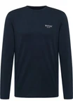 MUSTANG Langarmshirt Style Asheville Dunkelblau/Blau