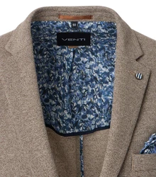 VENTI Sakko uni Sakko Braun/Beige/Hellblau/Grau