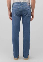 Mavi Straight Jeans Style MARCUS Blau/Creme/Hellblau/Weiß