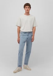 Mavi Loose-fit Jeans LONDON Loose Tapered Jeans Hellblau/Creme