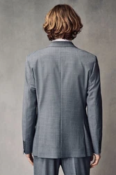 Next Slim Fit Sakko mit Motionflex-Stretch Grau/Hellgrau