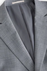 Next Slim Fit Sakko mit Motionflex-Stretch Grau/Hellgrau