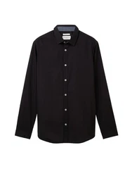 TOM TAILOR Hemd schwarz