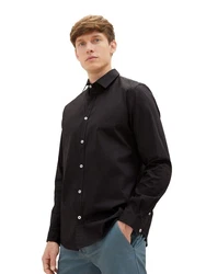 TOM TAILOR Hemd schwarz
