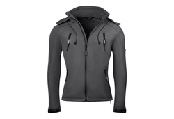 PAULGOS Softshelljacke Herren Outdoor Funktionsjacke Dunkelgrau/Grau/Hellgrau