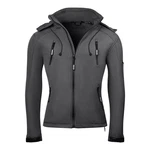 PAULGOS Softshelljacke Herren Outdoor Funktionsjacke Dunkelgrau/Grau/Hellgrau