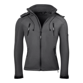 PAULGOS Softshelljacke Herren Outdoor Funktionsjacke Dunkelgrau/Grau/Hellgrau