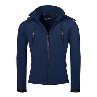 PAULGOS Softshelljacke Herren Outdoor Funktionsjacke Dunkelblau
