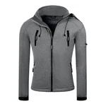 PAULGOS Softshelljacke Herren Outdoor Funktionsjacke Dunkelgrau/Hellgrau/Grau