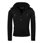 PAULGOS Softshelljacke Herren Outdoor Funktionsjacke Schwarz/Lila/Grau