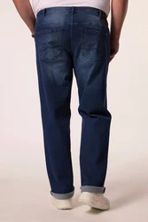 Men Plus Cargohose Jeans Denim Bauchfit Regular Fit 5-Pocket Blau/Dunkelblau/Hellblau