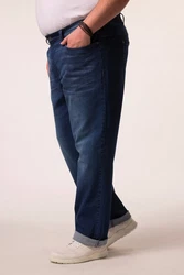 Men Plus Cargohose Jeans Denim Bauchfit Regular Fit 5-Pocket Blau/Dunkelblau/Hellblau