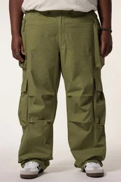 Cargohose Cargohose Baggy Fit Elastikbund bis 72